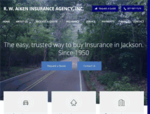 Tablet Screenshot of aikeninsure.com